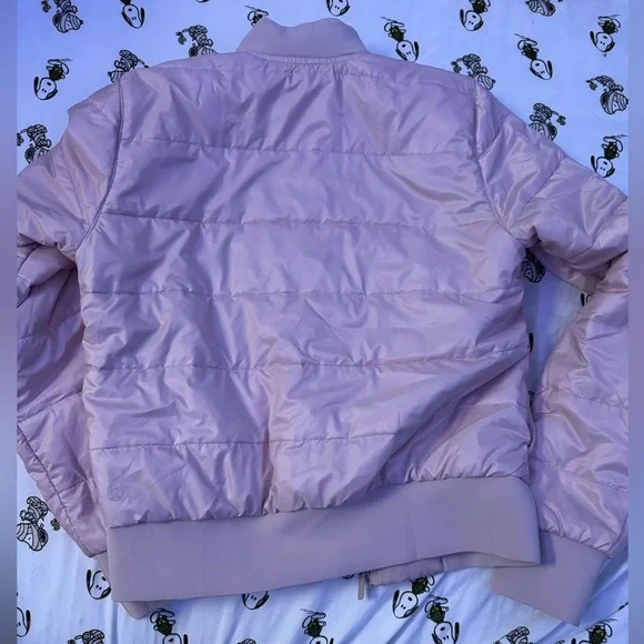 Lululemon dusty pink bomber jacket size small like new - Picture 7 of 13